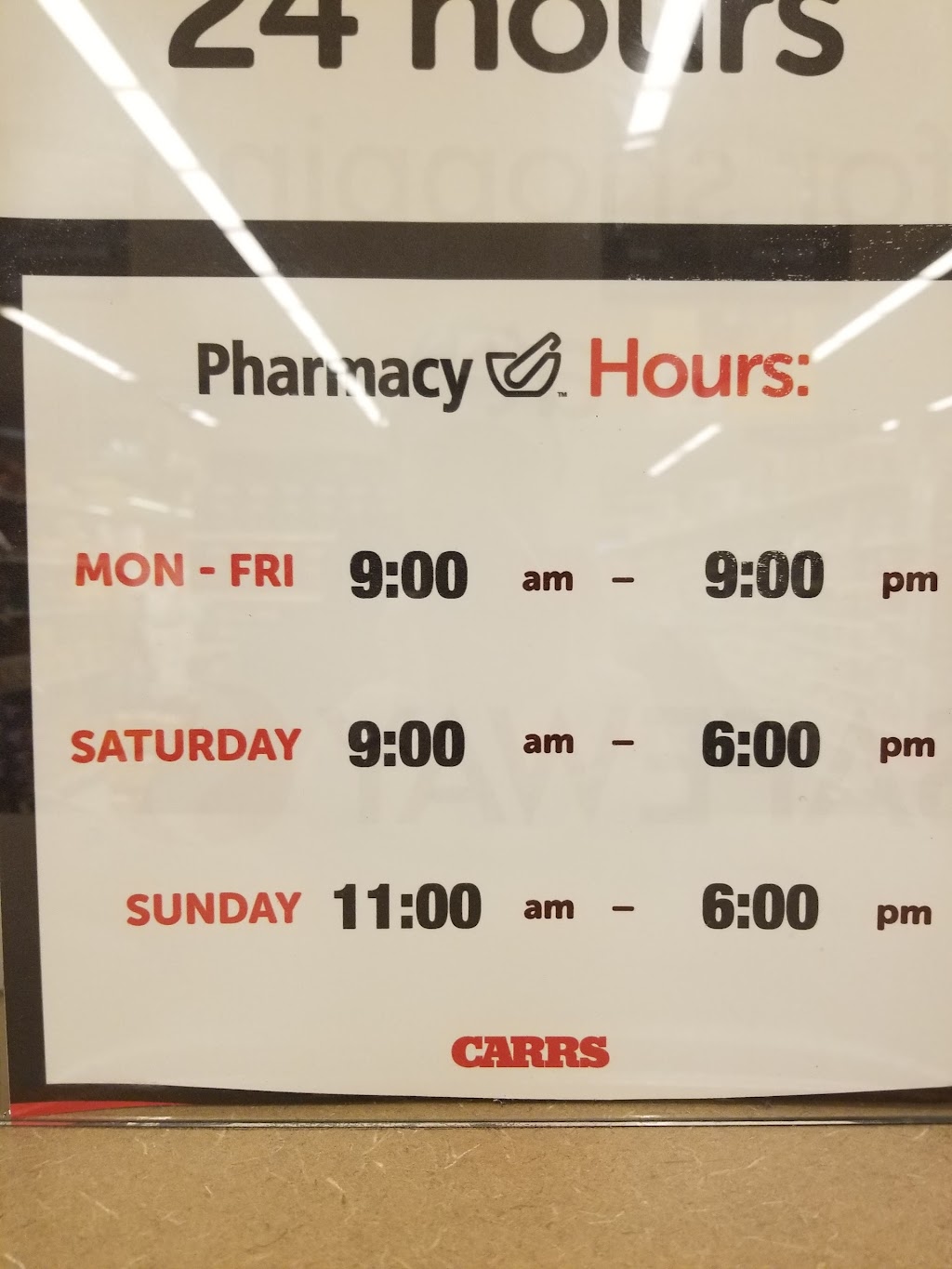 Carrs Pharmacy | 4000 W Dimond Blvd, Anchorage, AK 99502, USA | Phone: (907) 339-1260