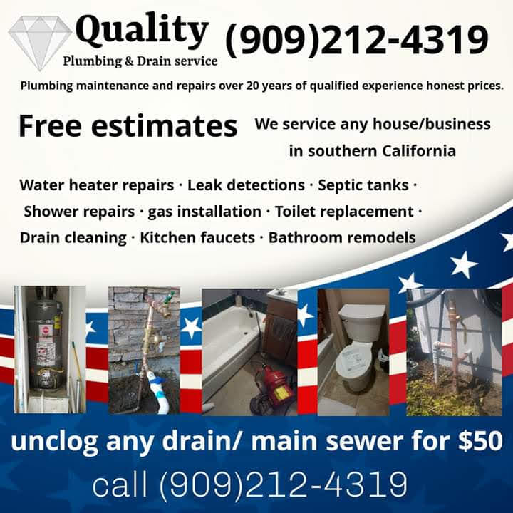 Quality plumbing and rooter | 30508 Laramie Ave, Redlands, CA 92374, USA | Phone: (909) 212-4319