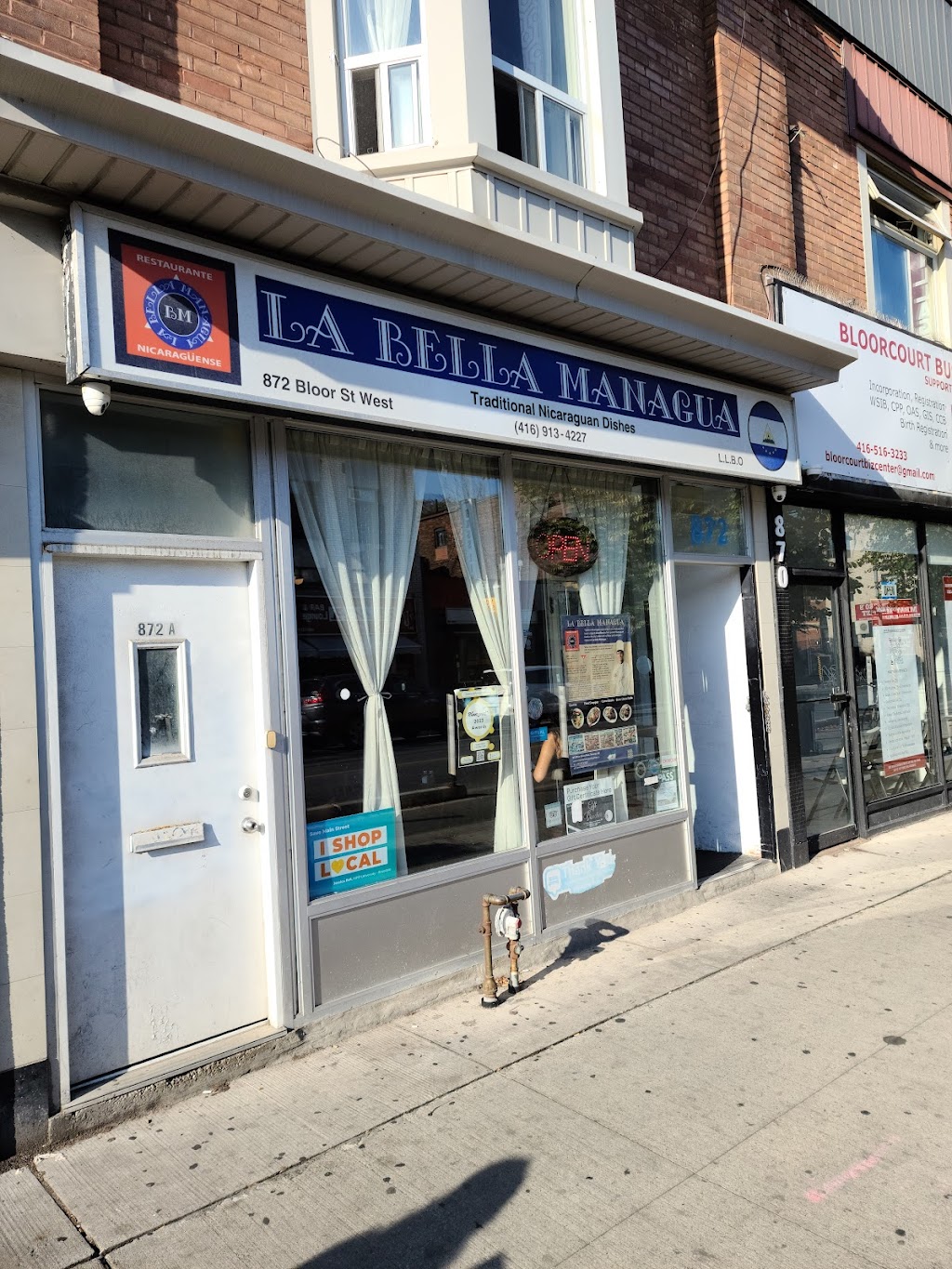 La Bella Managua | 872 Bloor St W, Toronto, ON M6G 1M5, Canada | Phone: (416) 913-4227