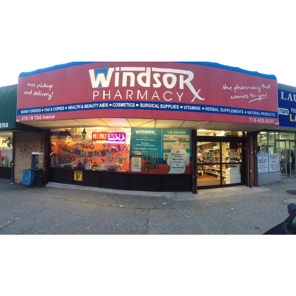 Windsor Pharmacy & Surgicals | 215-19 73rd Ave, Oakland Gardens, NY 11364, USA | Phone: (718) 428-8200