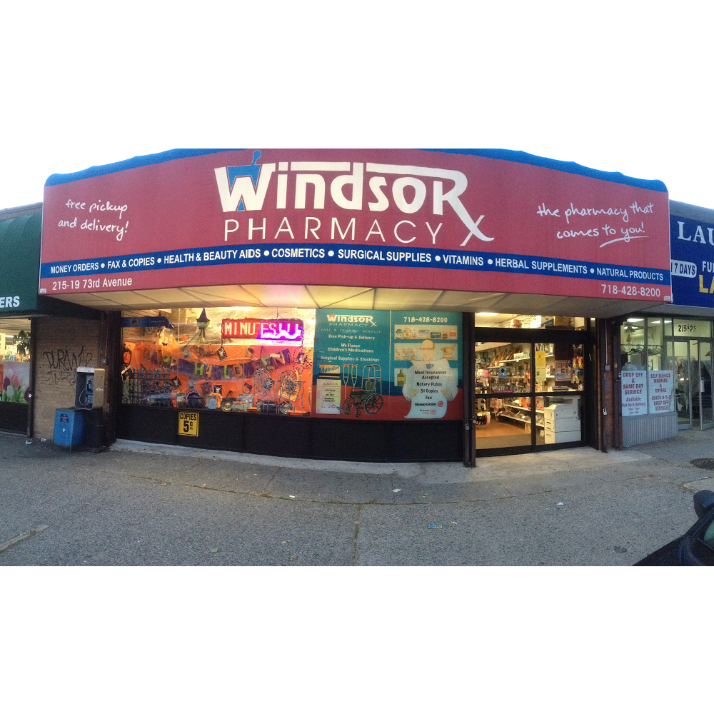 Windsor Pharmacy & Surgicals | 215-19 73rd Ave, Oakland Gardens, NY 11364 | Phone: (718) 428-8200