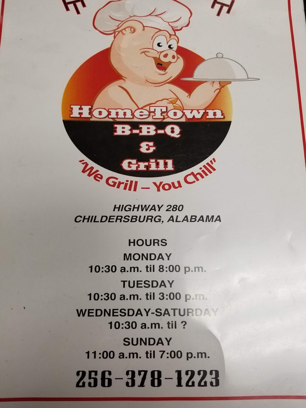 Hometown BBQ & Grill | 33684 US-280, Childersburg, AL 35044, USA | Phone: (256) 378-1223