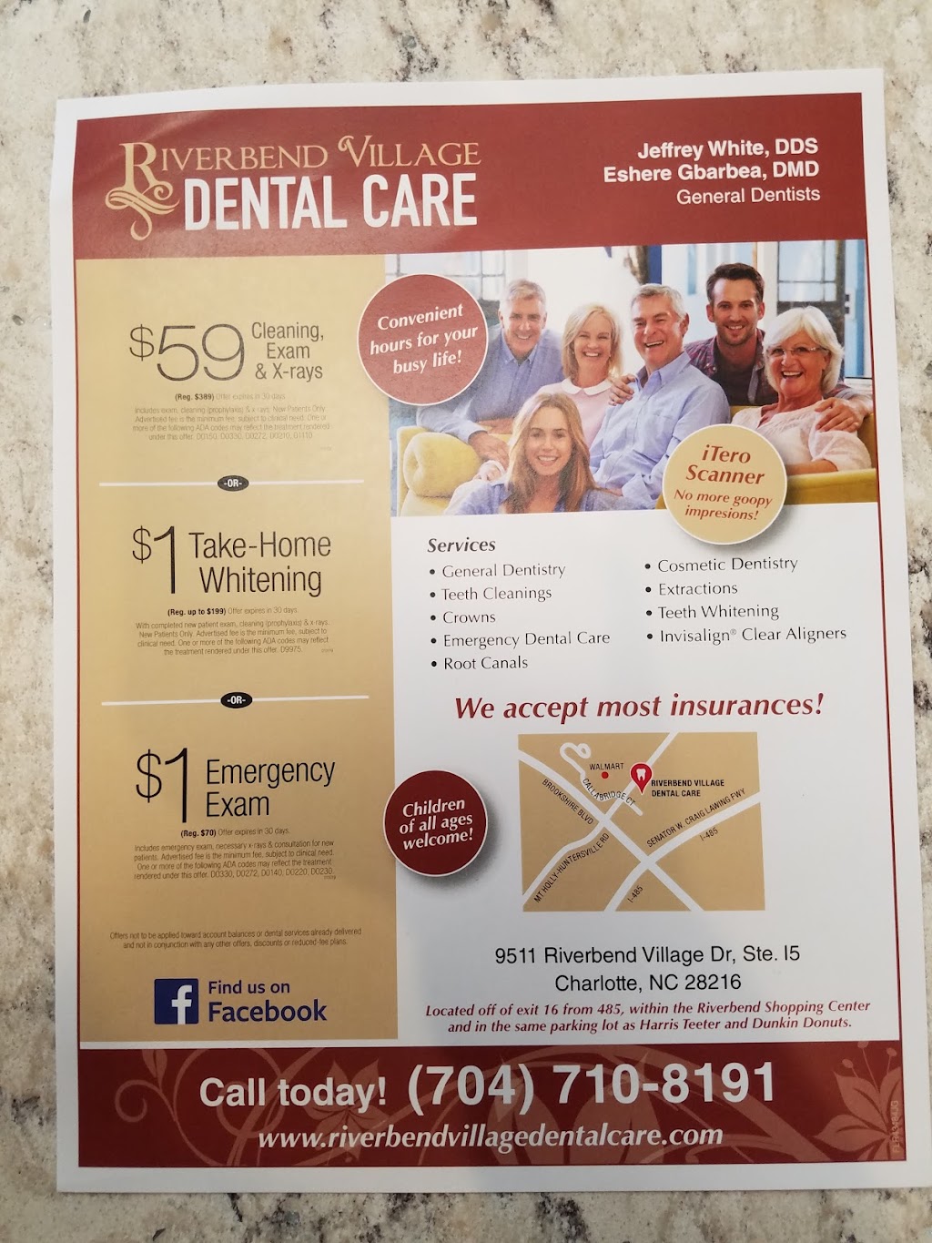 Riverbend Village Dental Care | 9511 Riverbend Village Dr Ste I5, Charlotte, NC 28216, USA | Phone: (704) 697-5908