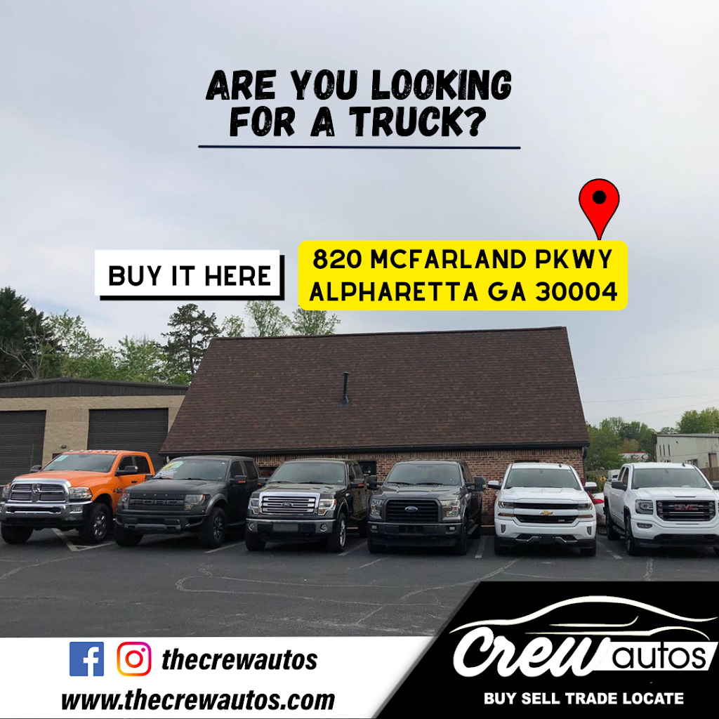 The Crew Auto Sales | 820 McFarland Pkwy, Alpharetta, GA 30004 | Phone: (678) 691-5954