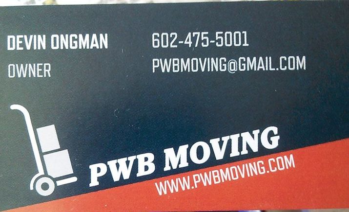 pwb moving | 13041 N 37th Pl, Phoenix, AZ 85032, USA | Phone: (602) 475-5001