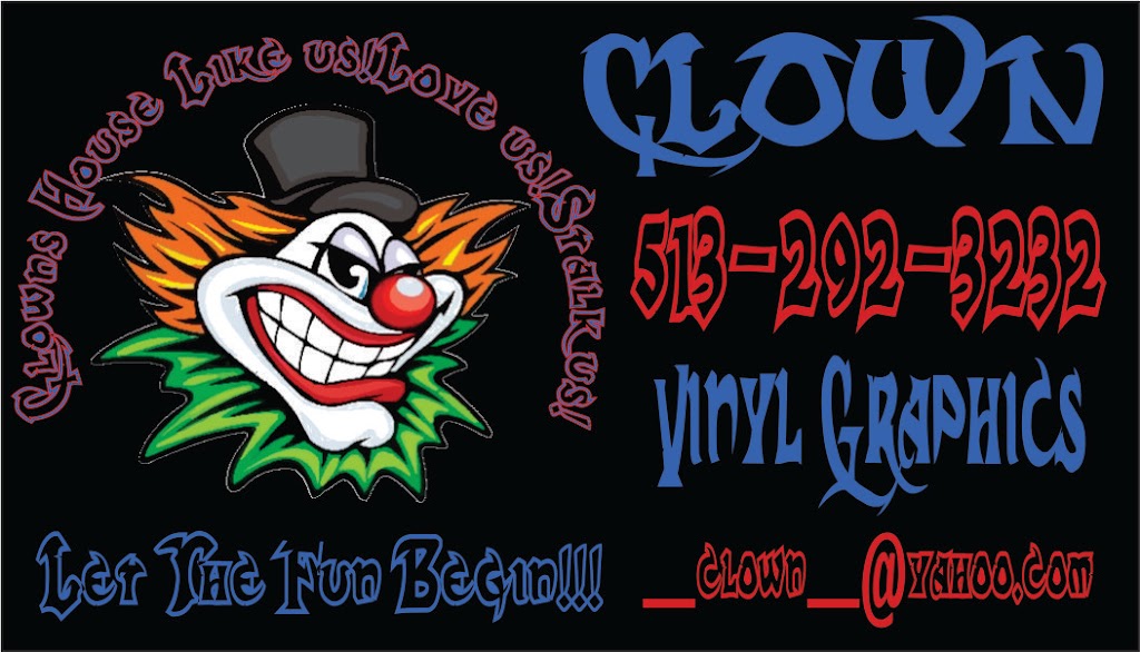 Clowns-House Graphics | 318 Manitee St, Middletown, OH 45044, USA | Phone: (513) 292-3232