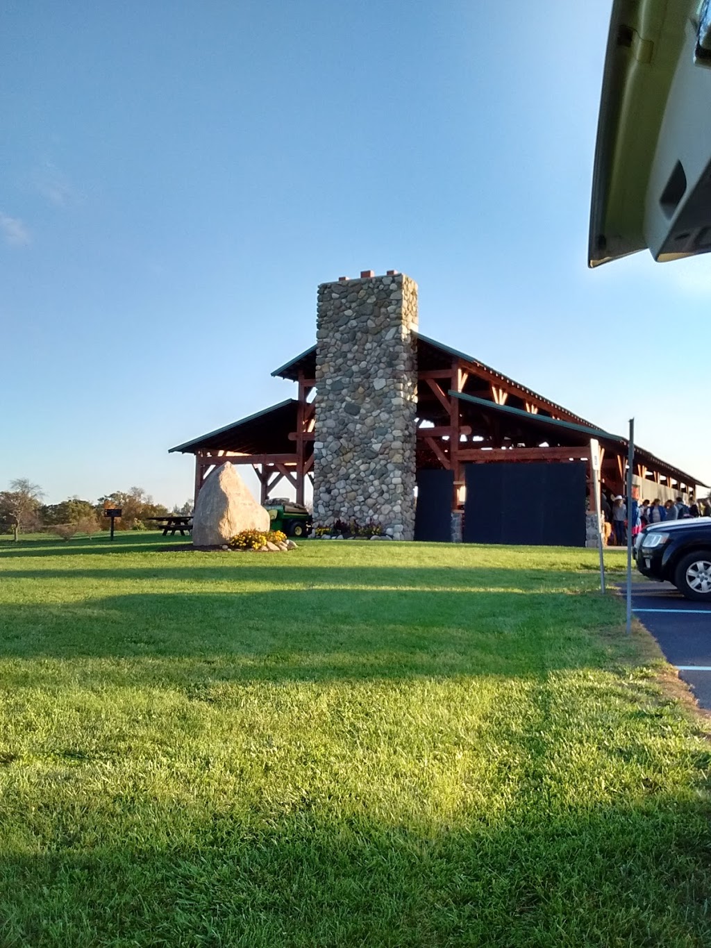 Selman Timber Frame Pavilion at Commons Park | Circle Hill Cemetery Rd, Angola, IN 46703, USA | Phone: (260) 665-1588