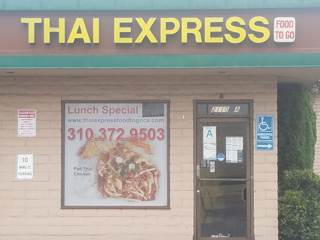 Thai Express Food To Go | 2110 Artesia Blvd, Redondo Beach, CA 90278, USA | Phone: (310) 372-9503