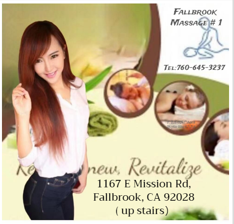 Fallbrook Massage # 1 | 1167 E Mission Rd, Fallbrook, CA 92028, USA | Phone: (760) 645-0010