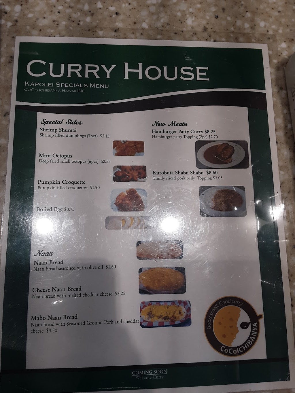 Curry House Coco Ichibanya | Village Center, 4850 Kapolei Pkwy, Kapolei, HI 96707, USA | Phone: (808) 693-8958