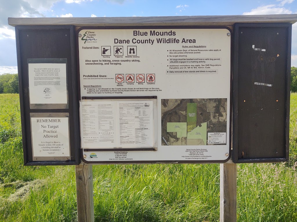 Blue Mounds Wildlife Area | 3171 County Highway F, Blue Mounds, WI 53517 | Phone: (608) 224-3730