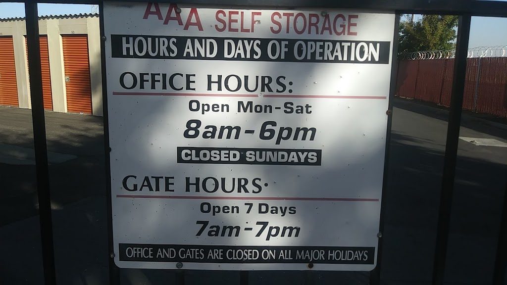 AAA Self Storage | 226 Dr Claassen Way, Woodland, CA 95776, USA | Phone: (530) 666-6800