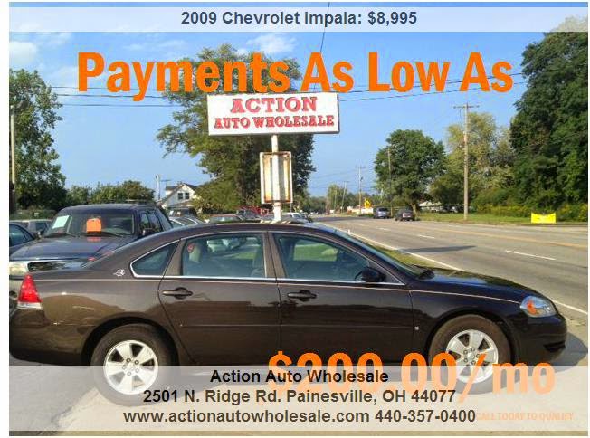 Action Auto Wholesale | 2501 N Ridge Rd, Painesville, OH 44077, USA | Phone: (440) 357-0400
