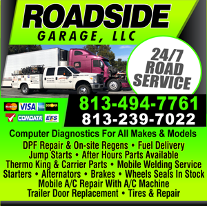 Roadside garage | 1902 Creekbend Dr, Lakeland, FL 33811, USA | Phone: (863) 838-9625