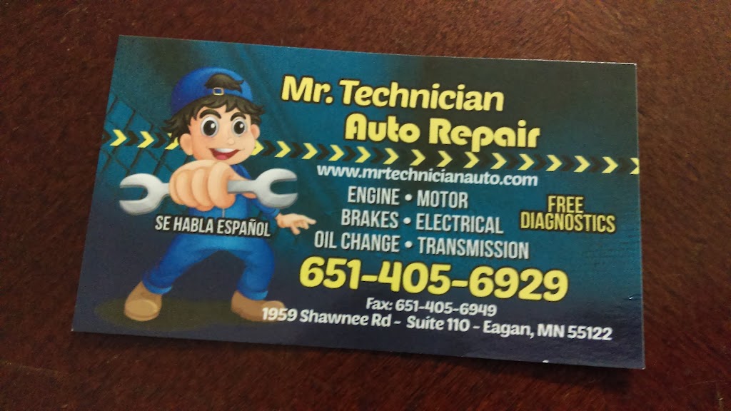 Mr. Technician Auto Repair | 1959 Shawnee Rd #110, Eagan, MN 55122, USA | Phone: (651) 405-6929