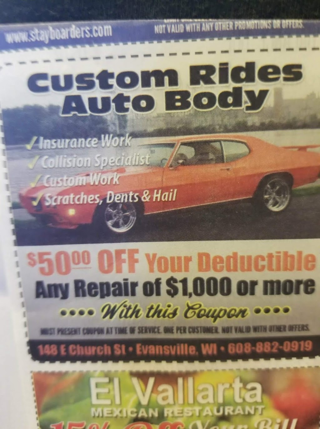 Custom Rides | 148 E Church St, Evansville, WI 53536, USA | Phone: (608) 882-0919