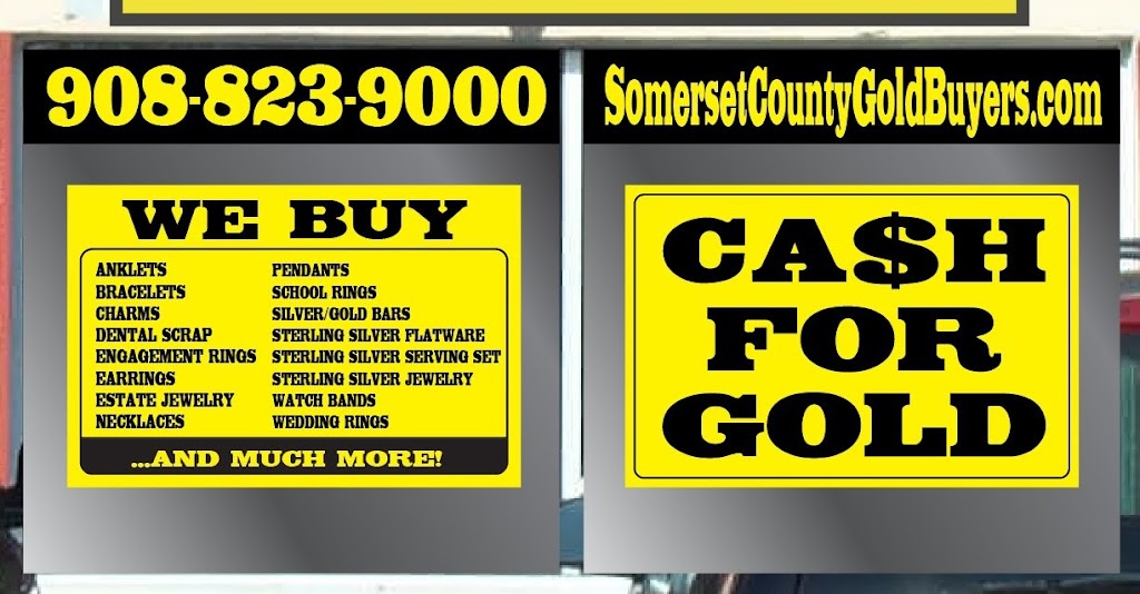 Somerset County Gold Buyers LLP | 3568 US-22, Somerville, NJ 08876, USA | Phone: (908) 823-9000