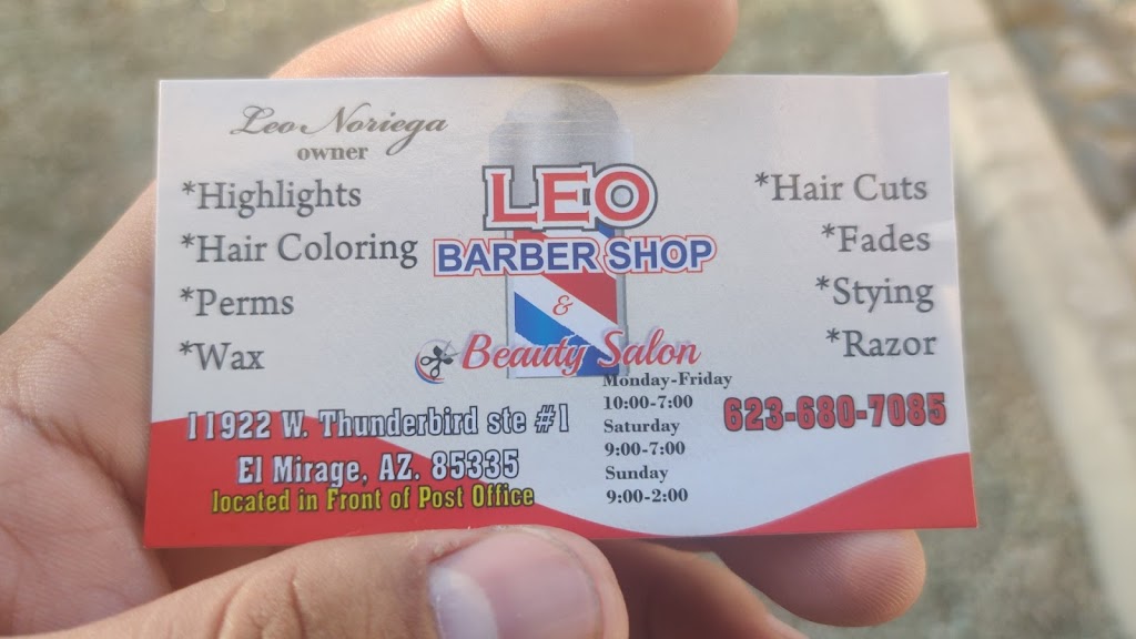 Dleo barber & beauty salon | 11922 W Thunderbird Rd # 1, El Mirage, AZ 85335, USA | Phone: (623) 680-7085