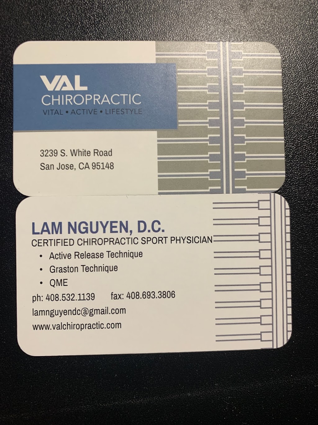 VAL Chiropractic | 3239 S White Rd, San Jose, CA 95148, USA | Phone: (408) 532-1139