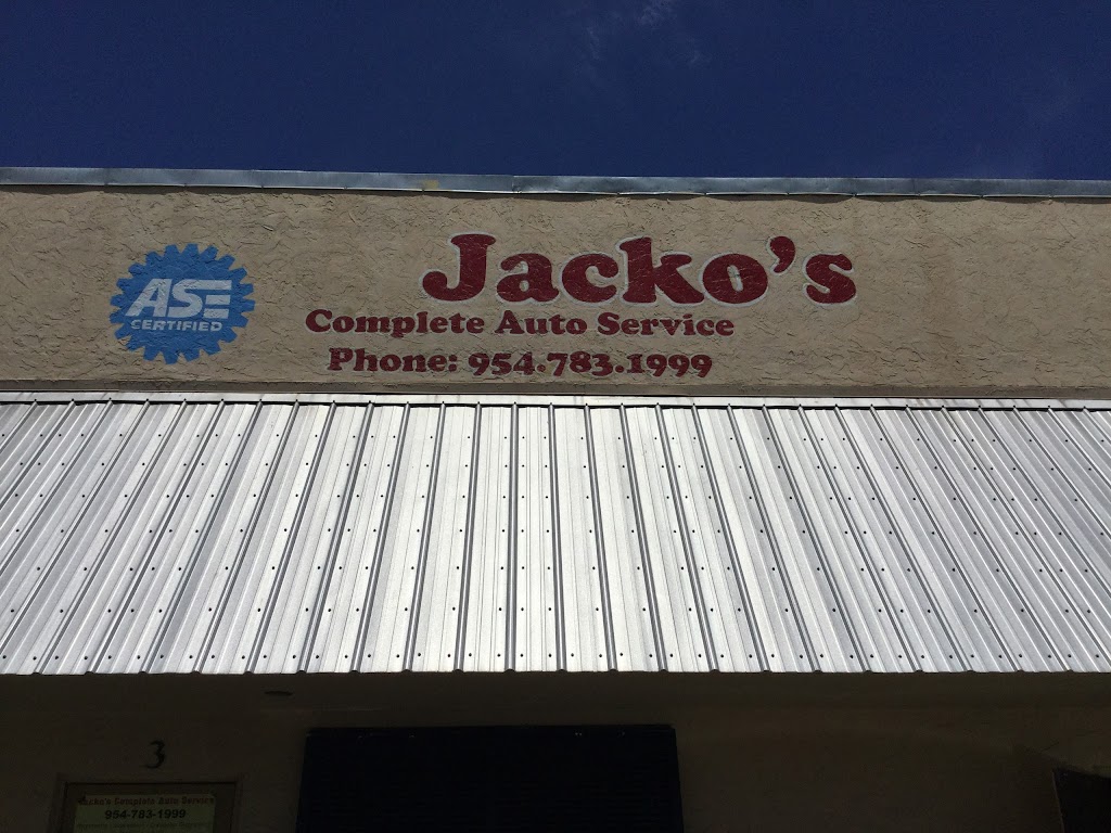 Jackos Complete Auto Service | 1141 W McNab Rd, Pompano Beach, FL 33069, USA | Phone: (954) 783-1999