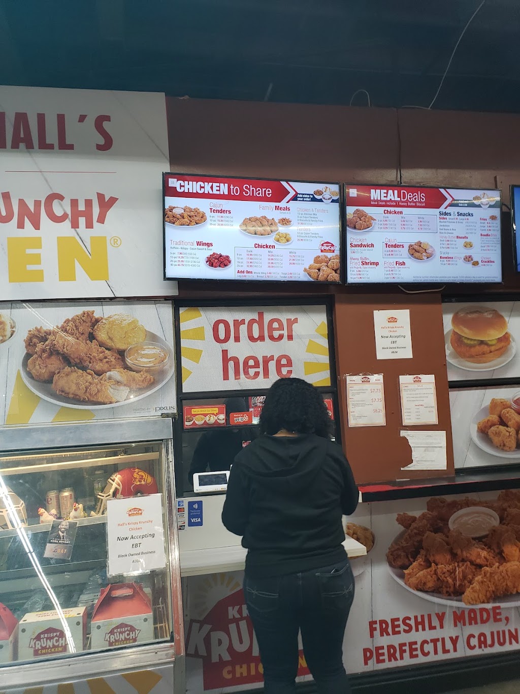 Halls Krispy Krunchy Chicken | 1600 west slauson ave Booth I-31, Los Angeles, CA 90047, USA | Phone: (323) 305-3059