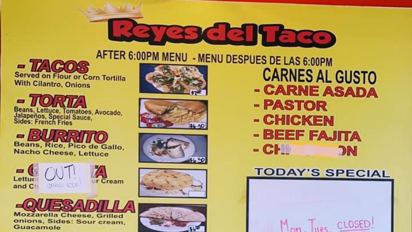 Reyes Del Taco | 5200 Ross Rd, Del Valle, TX 78617, USA | Phone: (512) 590-3680