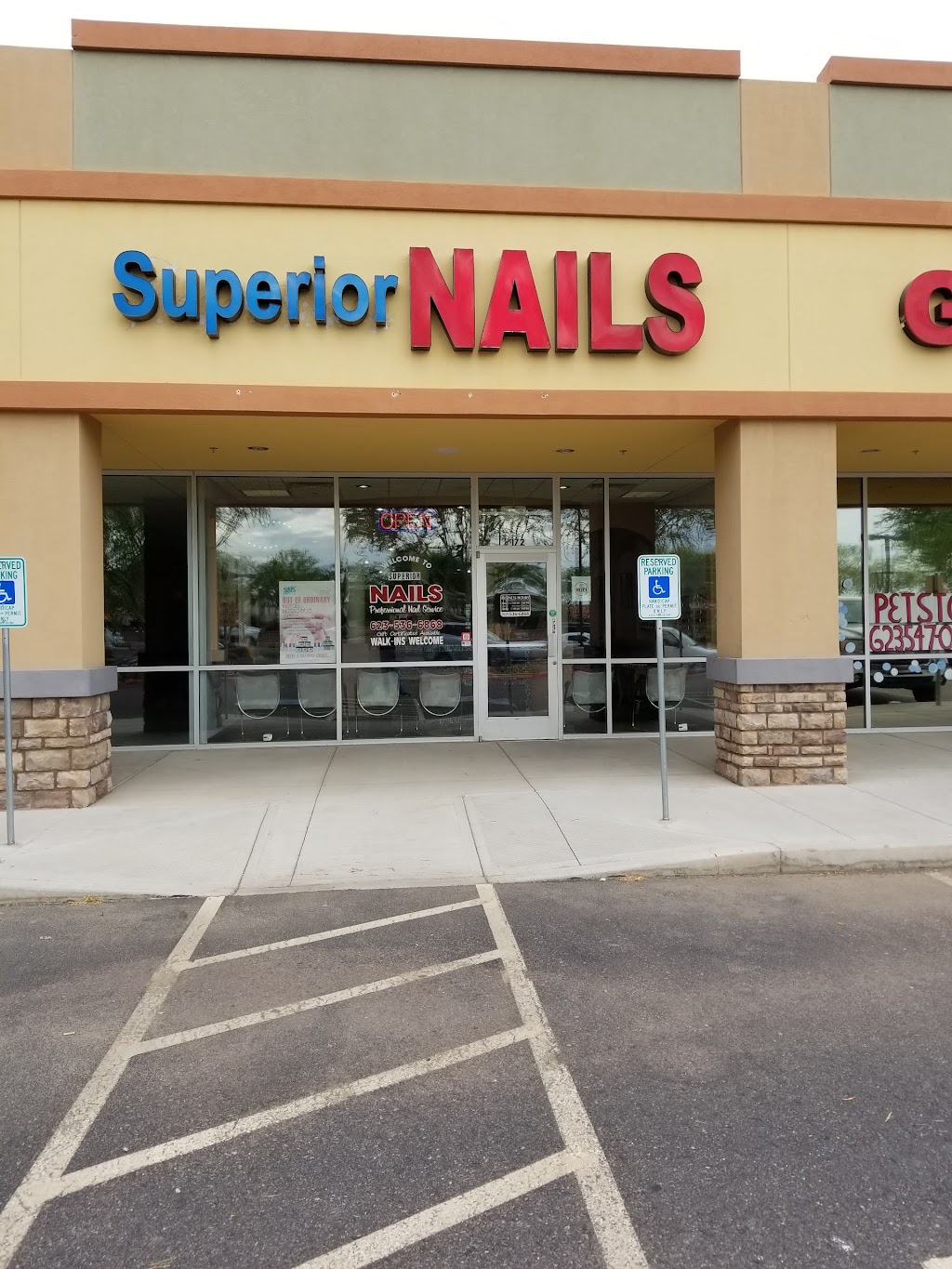 Superior nails | 5110 N Dysart Rd Suite 172, Litchfield Park, AZ 85340, USA | Phone: (623) 536-6868