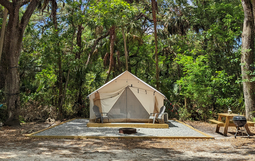 Timberline Glamping at Hillsborough River | 15402 US-301, Thonotosassa, FL 33592, USA | Phone: (813) 586-3081