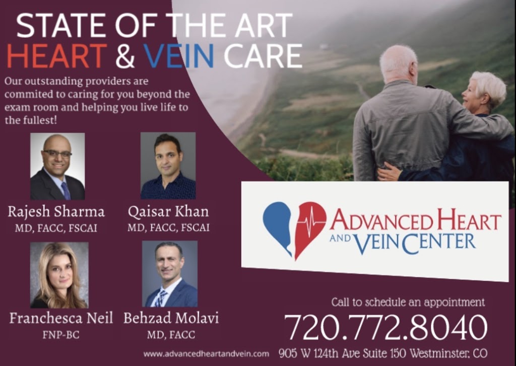 Behzad Molavi, MD Advanced Heart and Vein Center | 905 W 124th Ave #150, Westminster, CO 80234, USA | Phone: (720) 772-8040