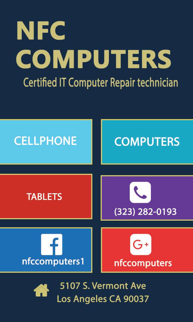 NFC Computers | 5107 S Vermont Ave, Los Angeles, CA 90037, USA | Phone: (323) 282-0193