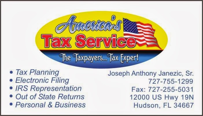 Americas Tax Service | 12000 US-19, Hudson, FL 34667, USA | Phone: (727) 755-1299