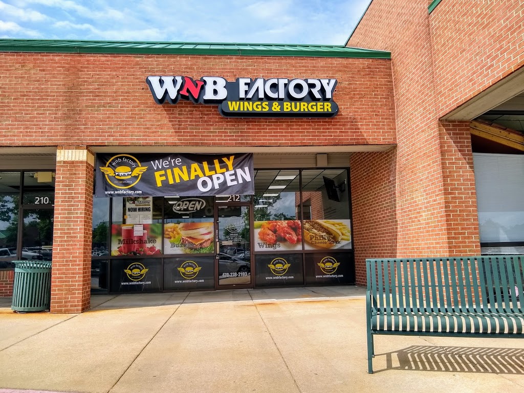 WNB Factory - Wings & Burger | 212 Banks Crossing, Fayetteville, GA 30214, USA | Phone: (470) 278-2193