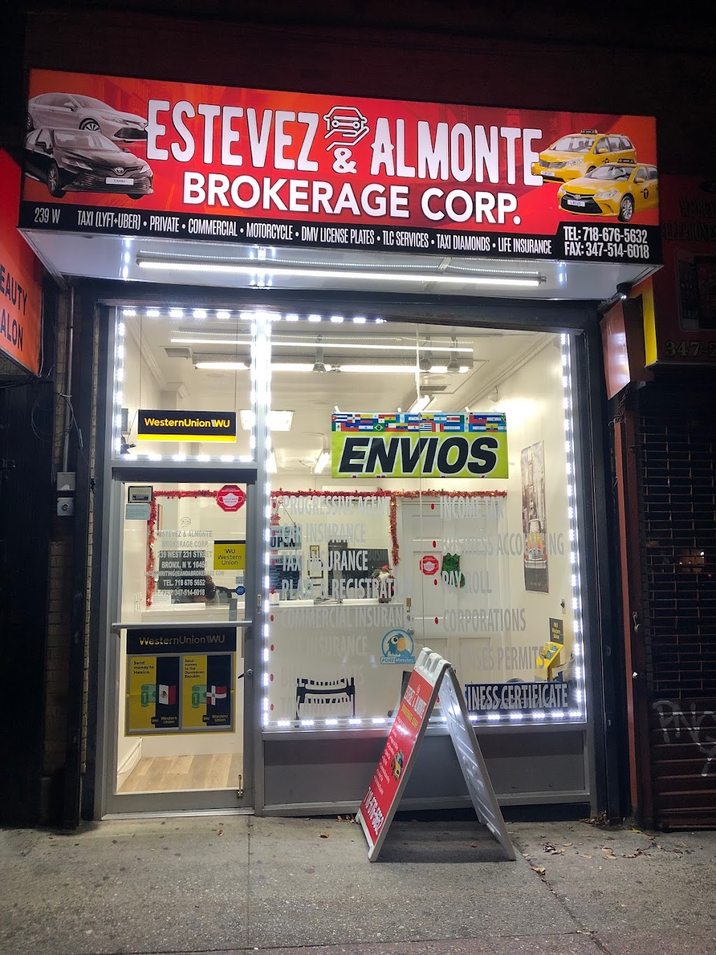 ESTEVEZ & ALMONTE BROKERAGE CORP | 239 W 231st St, The Bronx, NY 10463, USA | Phone: (718) 676-5652