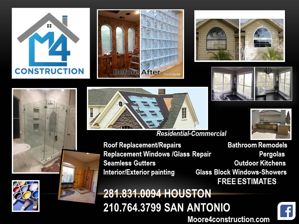 M4 Construction | 21750 Hardy Oak Blvd #180, San Antonio, TX 78258, USA | Phone: (210) 764-3799