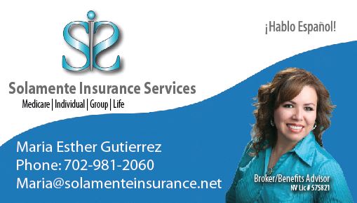 Solamente Insurance Services | 3680 S Maryland Pkwy Suite #402, Las Vegas, NV 89169, USA | Phone: (702) 981-2060
