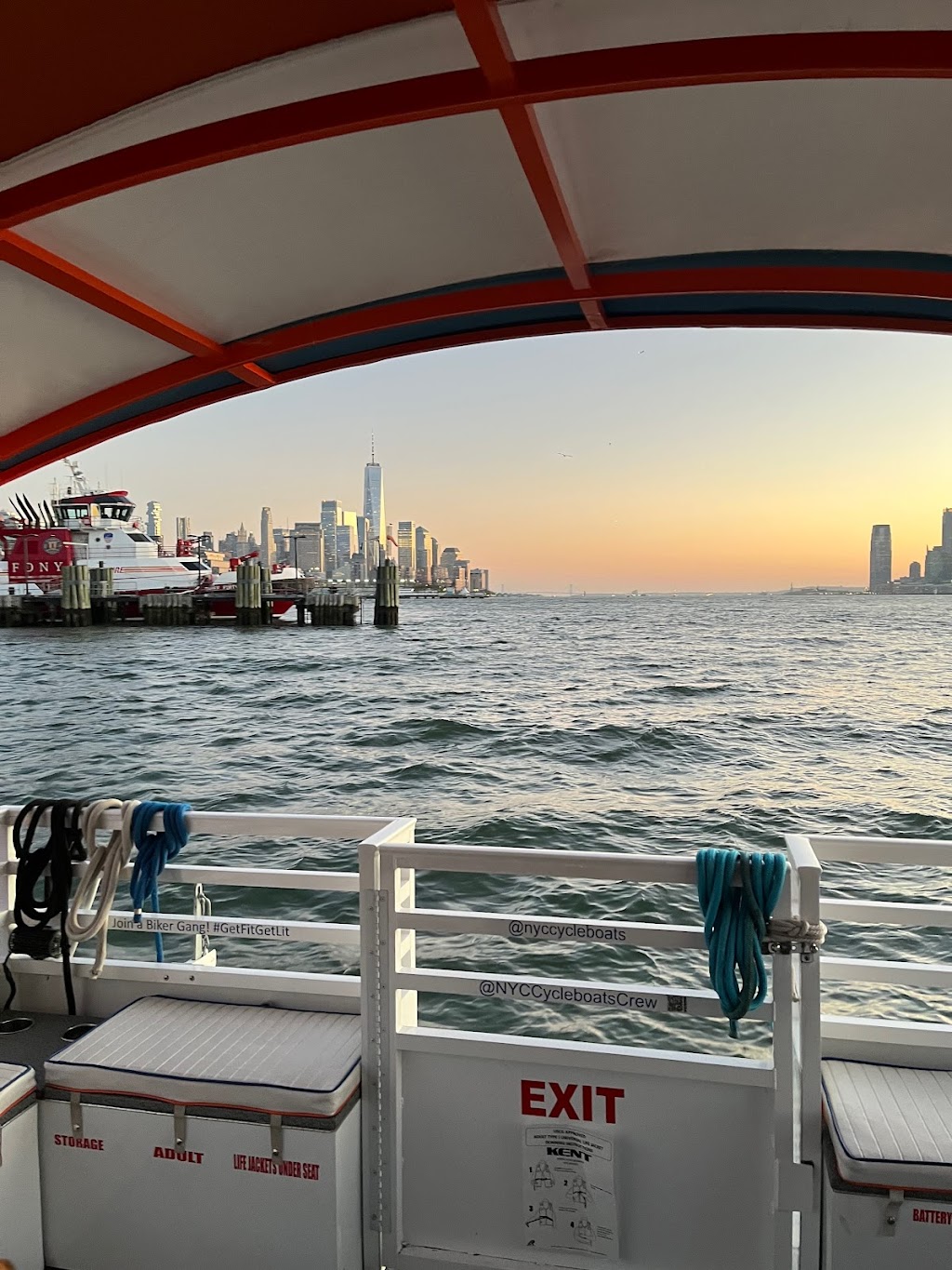 NYC Cycleboats | 15 Marin Blvd, Jersey City, NJ 07302, USA | Phone: (646) 392-7999