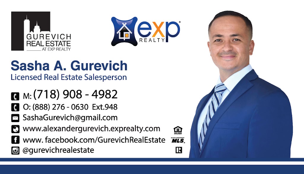 Sasha A. Gurevich Real Estate Team at EXP Realty | 2830 E 27th St, Brooklyn, NY 11235, USA | Phone: (917) 924-6611