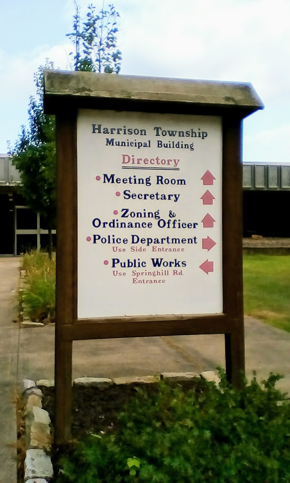 Harrison Township Municipal Building | 1 Municipal Dr, Natrona Heights, PA 15065, USA | Phone: (724) 226-1393