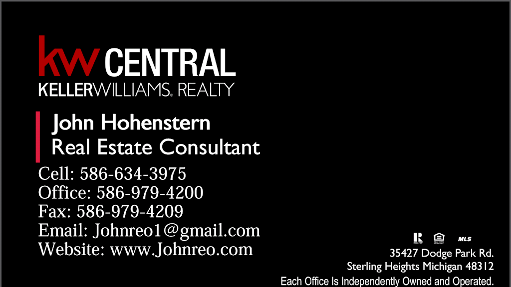 Keller Williams Central | 39041 Ajanta Ct, Sterling Heights, MI 48310 | Phone: (586) 634-3975