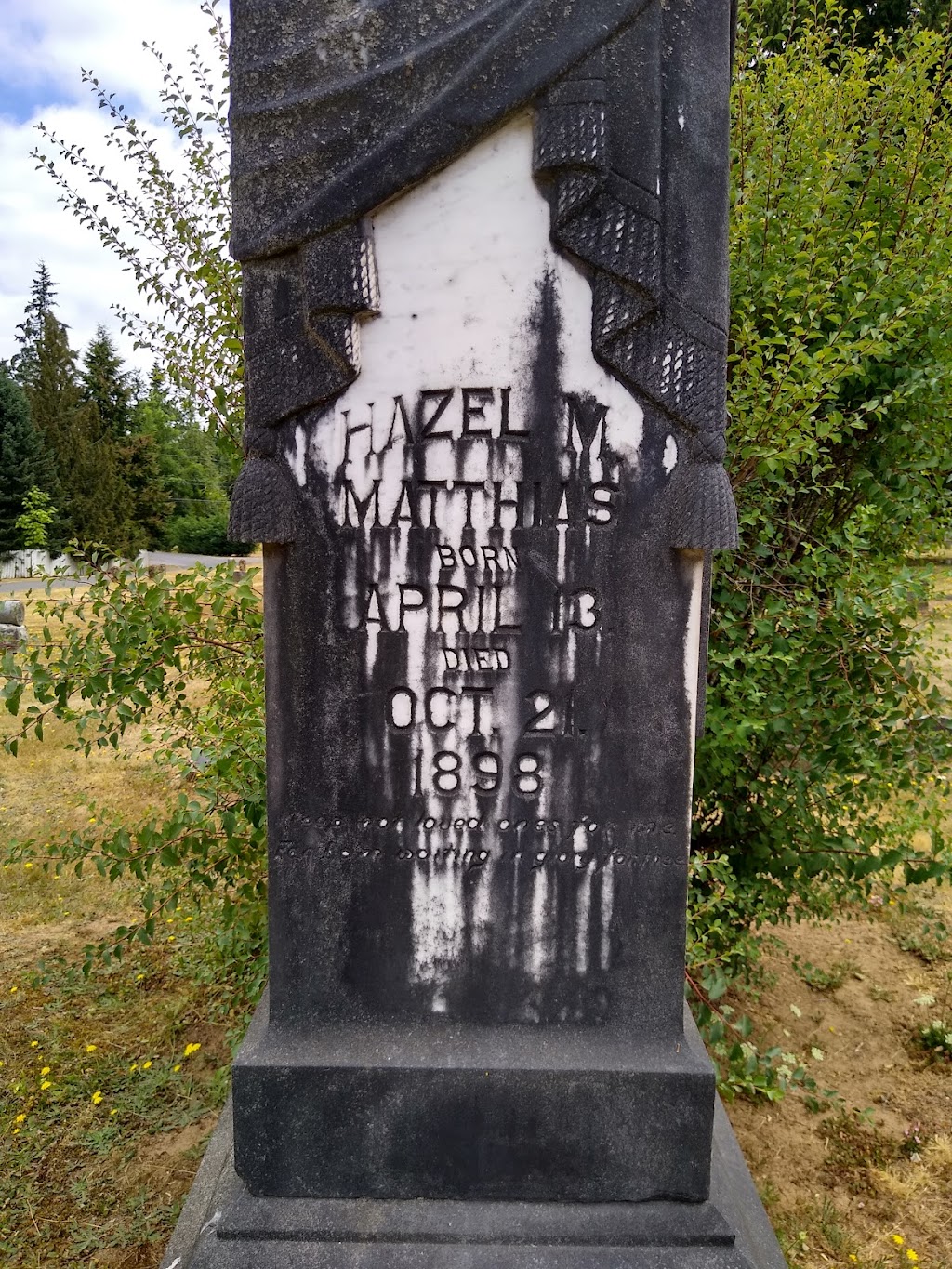 Damascus Pioneer Cemetery | 19428 SE Chitwood Rd, Damascus, OR 97089, USA | Phone: (503) 665-6361