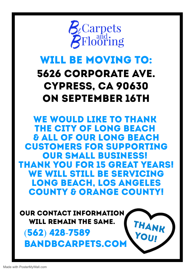 B&B Carpets and Flooring | 5626 Corporate Ave, Cypress, CA 90630, USA | Phone: (562) 428-7589