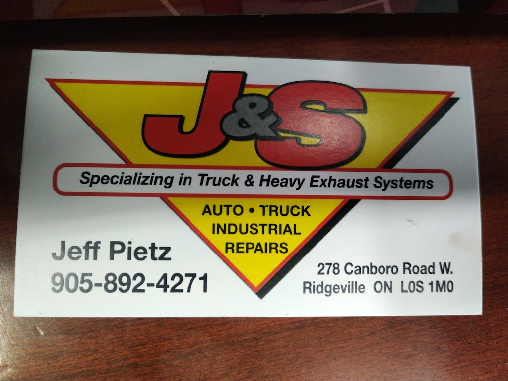 J & S Auto Truck Industrial Repairs | 278 Canboro Rd, Ridgeville, ON L0S 1M0, Canada | Phone: (905) 892-4271