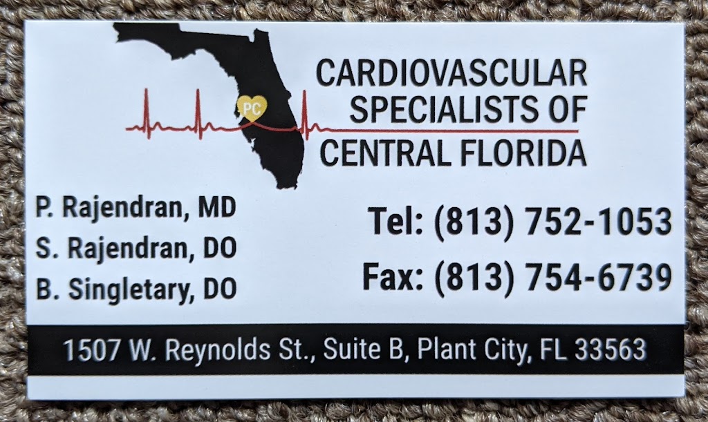 Cardiovascular Specialists of Central Florida | 1507 W Reynolds St B, Plant City, FL 33563, USA | Phone: (813) 752-1053