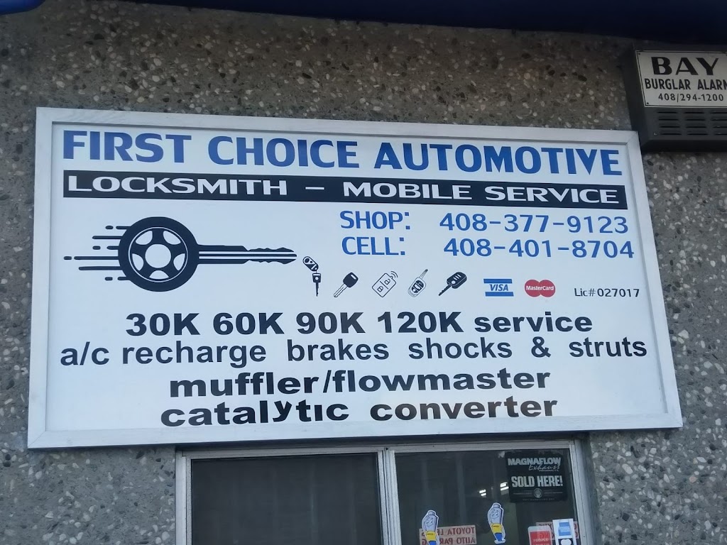 First Choice Automotive | 1360 White Oaks Rd E, Campbell, CA 95008, USA | Phone: (408) 377-9123