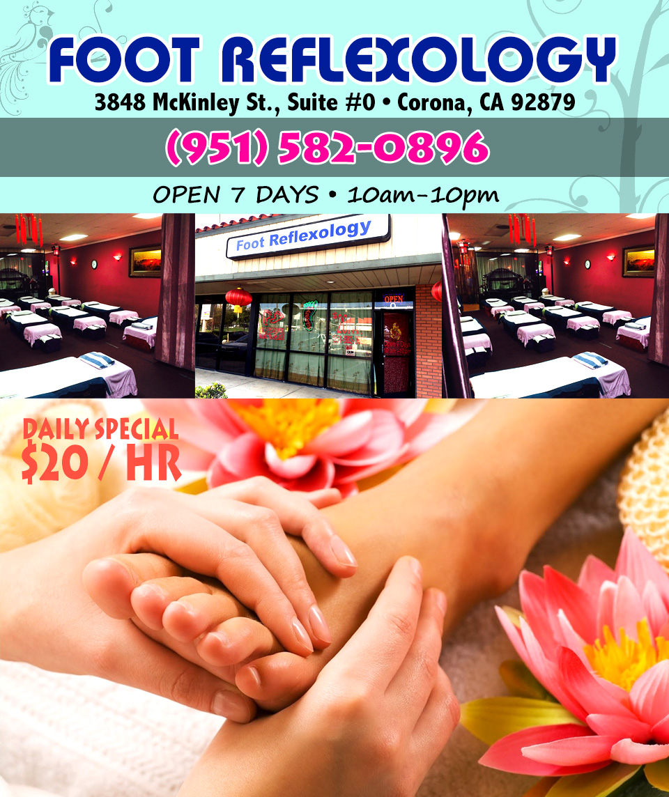 Foot Reflexology | 3848 McKinley St suit o, Corona, CA 92879 | Phone: (951) 582-0896