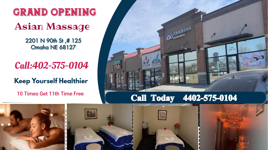 Asian Massage | 2201 N 90th St STE 125, Omaha, NE 68134, USA | Phone: (402) 575-0104