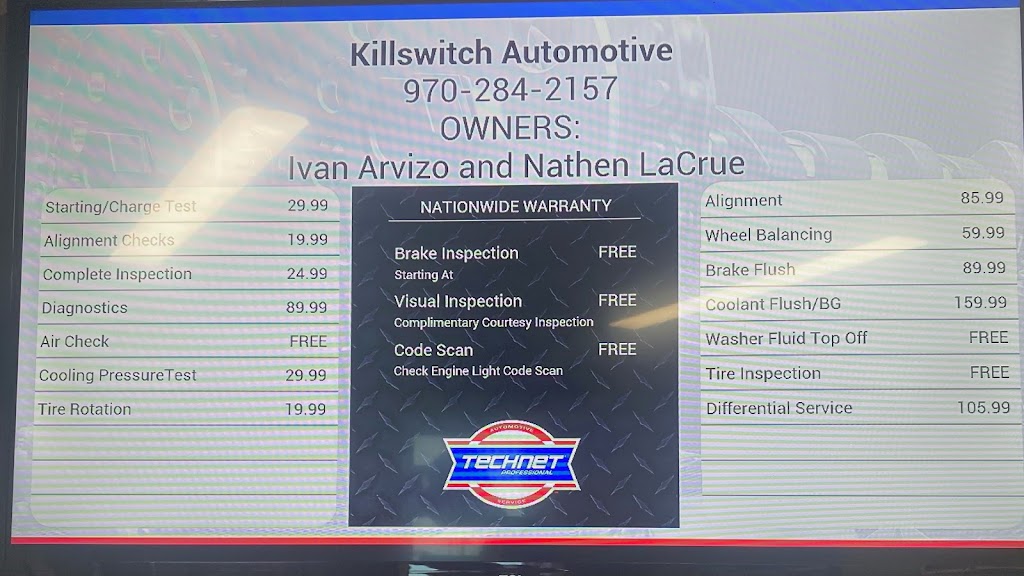 Kill Switch Automotive | 107 N 1st St, La Salle, CO 80645, USA | Phone: (970) 284-2157