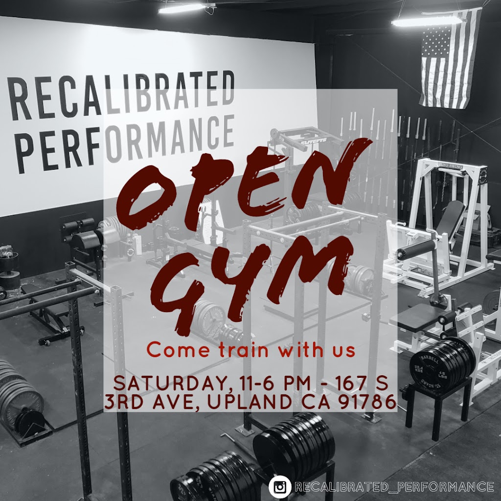 Recalibrated Performance | 167 S 3rd Ave, Upland, CA 91786, USA | Phone: (909) 303-6910