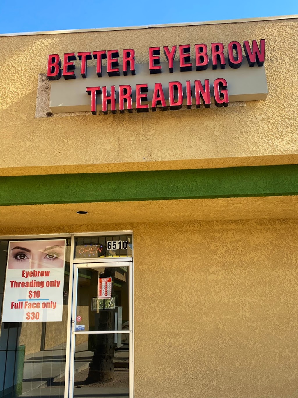 Better Eyebrow Threading LLC | 6510 E 22nd St, Tucson, AZ 85710, USA | Phone: (520) 241-6177