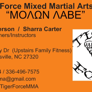 Tiger Force MMA | 1428 Freeway Dr., Reidsville, NC 27320, USA | Phone: (803) 917-5754